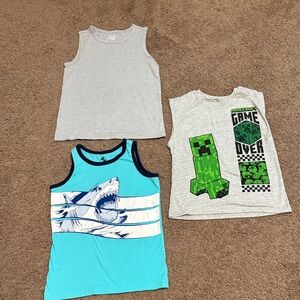 Kids Tank Top Set - Light Gray, Teal, Heather Gray bundle of 3!